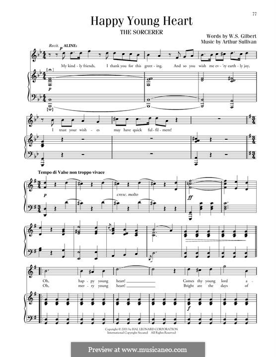 Der Zauberlehrling: Happy Young Heart by Arthur Sullivan