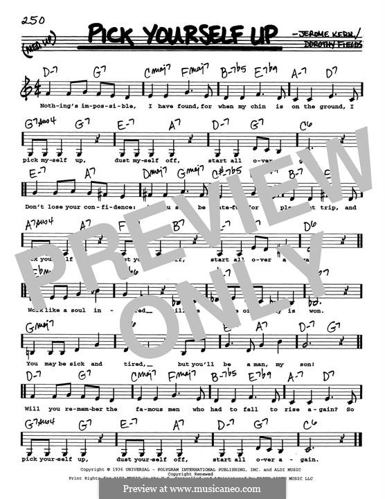 Pick Yourself Up (from Swing Time): Low Voice by Jerome Kern