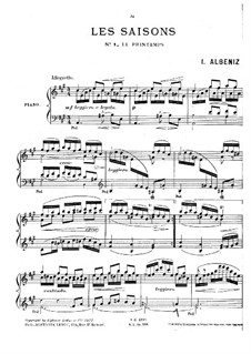 The Seasons, Op.201: Vollsammlung by Isaac Albéniz