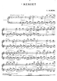 Menuett in g-Moll: Menuett in g-Moll by Isaac Albéniz