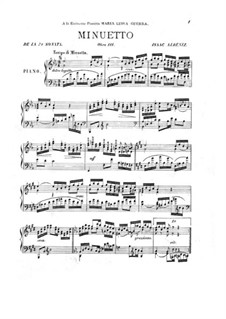 Klaviersonate Nr.7, Op.111: Menuett by Isaac Albéniz
