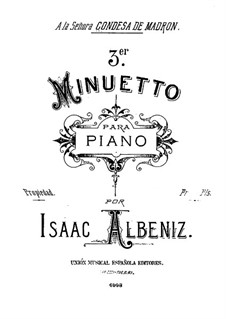 Menuett in As-Dur: Menuett in As-Dur by Isaac Albéniz