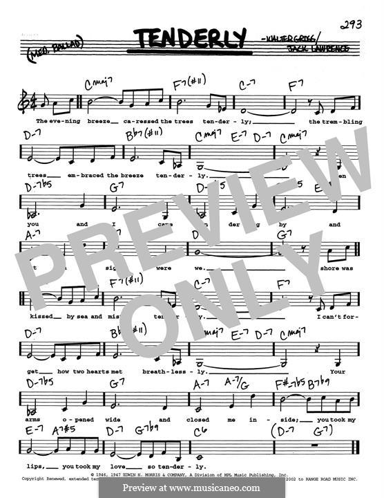 Tenderly: Low Voice by Walter Gross