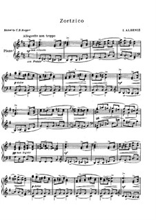 Zortzico: Für Klavier by Isaac Albéniz
