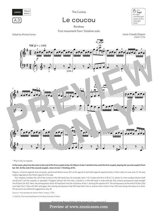 Kuckuck: Für Klavier by Louis Claude Daquin