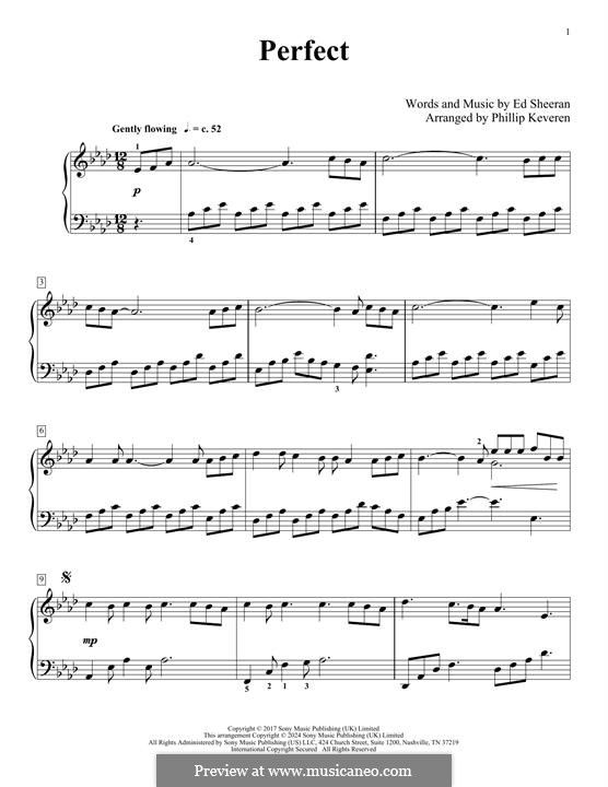 Piano version: Für einen Interpreten by Ed Sheeran