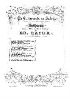 Souvenir de Jenni Lind: Für Gitarre by Eduard Bayer