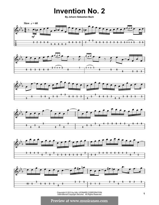 Nr.2 in c-moll, BWV 773: For mandolin by Johann Sebastian Bach