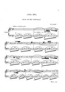 Casta diva: Für Klavier by Vincenzo Bellini