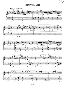 Sechzehn Sonaten für Klavier: Sonaten Nr.8, 9 by Georg Benda
