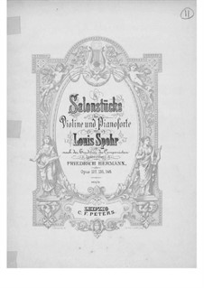 Sechs Salonstücke für Violine und Klavier, Op.145: Partitur by Louis Spohr