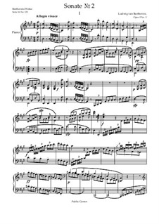 Sonate Nr.2: Teil I by Ludwig van Beethoven