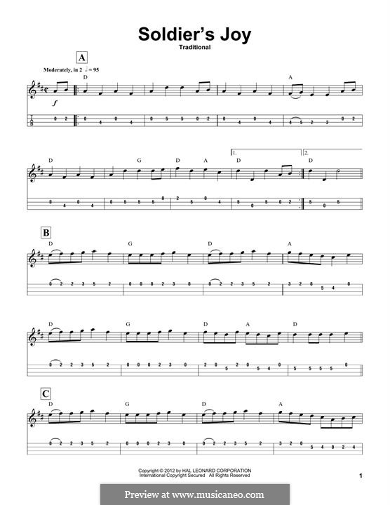 Soldier's Joy: For mandolin by folklore