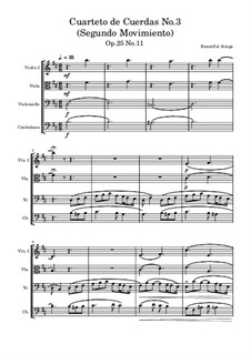 Cuarteto de Cuerdas No.3, Op.25 No.11: Segundo Movimiento by Beautiful things Martínez