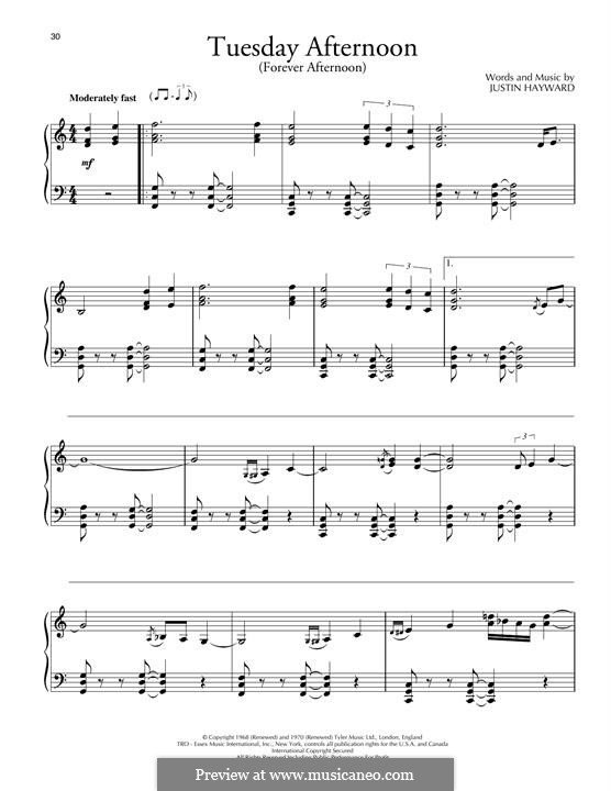 Tuesday Afternoon (Forever Afternoon): Tuesday Afternoon (Forever Afternoon) by Justin Hayward