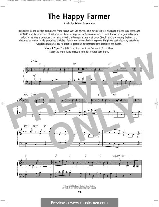 Nr.10 Fröhlicher Landmann: Für Klavier by Robert Schumann