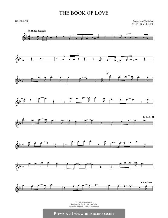 The Book of Love (The Magnetic Fields): Für Tenorsaxophon by Stephin Merritt
