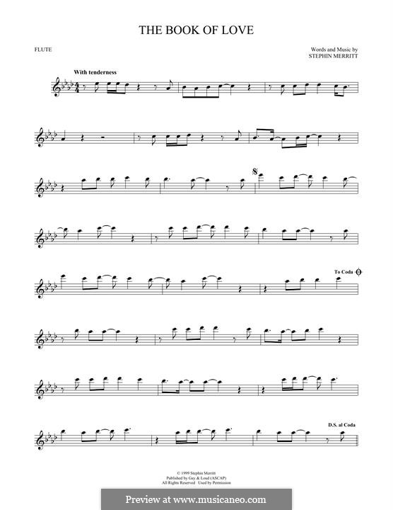 The Book of Love (The Magnetic Fields): Für Flöte by Stephin Merritt