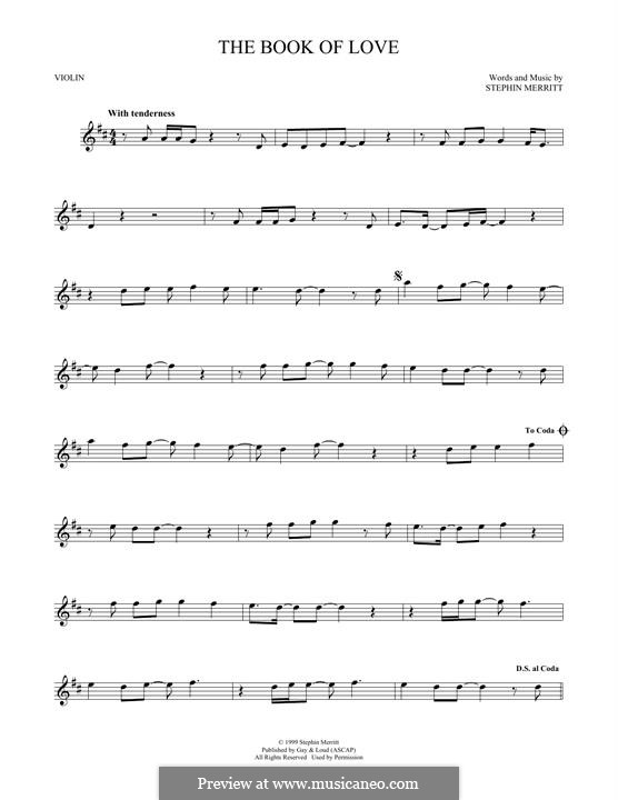 The Book of Love (The Magnetic Fields): Für Violine by Stephin Merritt
