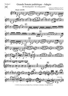 Teil II: Für Streichquartett – Stimmen by Ludwig van Beethoven