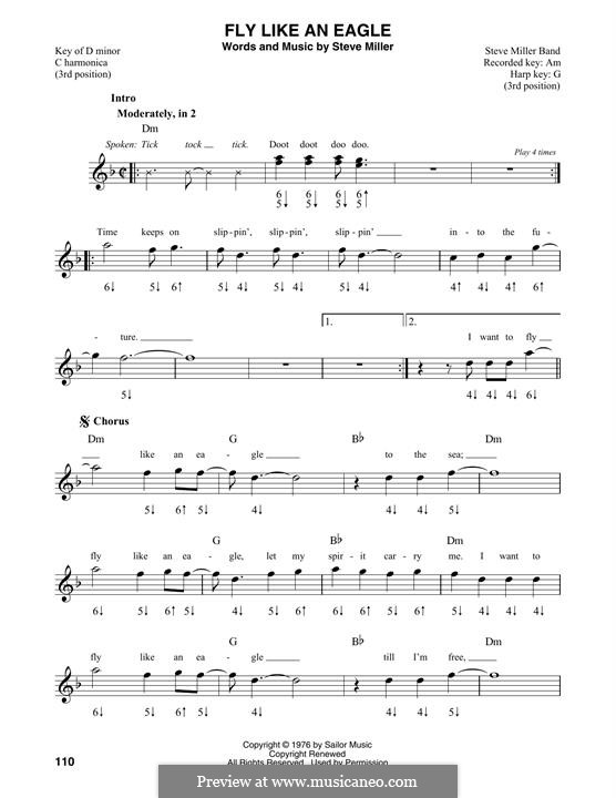 Fly Like an Eagle (Steve Miller Band): For harmonica by Steve Miller
