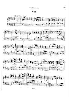 Fünfundzwanzig Präludien, Op.64: Präludium Nr.12 by César Cui
