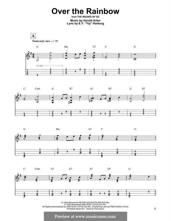 Instrumental version: For mandolin by Harold Arlen