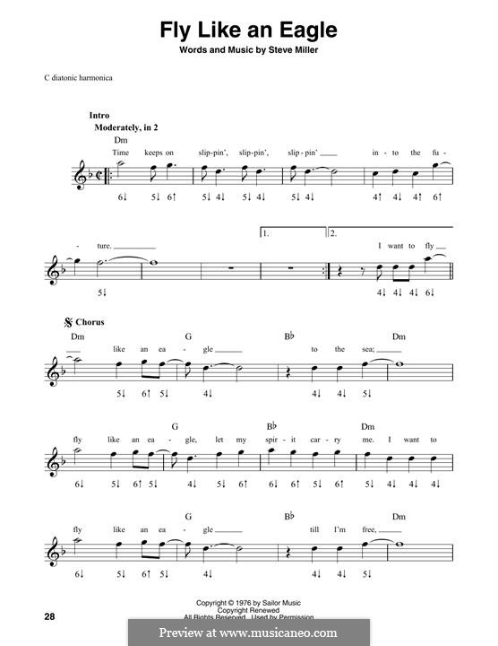 Fly Like an Eagle (Steve Miller Band): For harmonica by Steve Miller