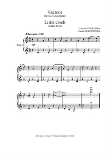Kleine Uhr (weiße Tasten): Kleine Uhr (weiße Tasten) by Uliana Kuznetsova