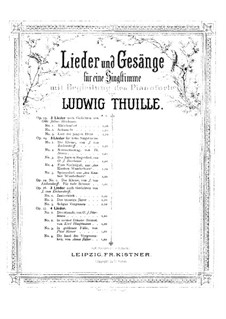 Drei Lieder, Op.26: Nr.2 Der traurige Jäger by Ludwig Thuille