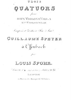 Drei Streichquartette, Op.58: Quartett Nr.3 by Louis Spohr