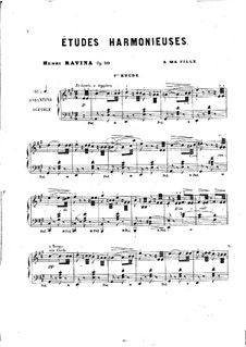 Etudes Harmonieuses, Op. 50: Für Klavier by Jean-Henri Ravina