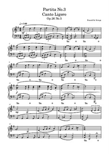 Partita No.3, Op.26: No.5 Canto Ligero by Beautiful things Martínez
