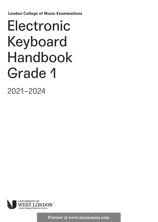 LCME Electronic Keyboard Handbook 2021 Grade 1: LCME Electronic Keyboard Handbook 2021 Grade 1 by Unknown (works before 1850)