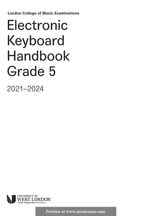 LCME Electronic Keyboard Handbook 2021 Grade 5: LCME Electronic Keyboard Handbook 2021 Grade 5 by Unknown (works before 1850)
