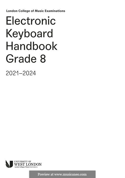 LCME Electronic Keyboard Handbook 2021 Grade 8: LCME Electronic Keyboard Handbook 2021 Grade 8 by Unknown (works before 1850)