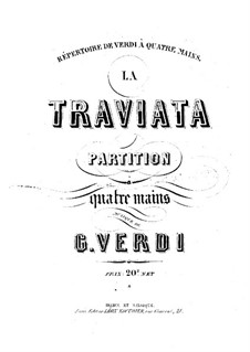 Vollständiger Satz: Version für Klavier, vierhändig by Giuseppe Verdi