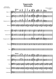 Tiritomba: Vollpartitur, Stimmen by Vincenzo de Meglio