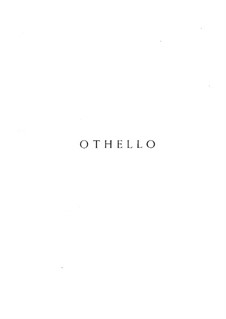 Otello: Bearbeitung für Klavier by Giuseppe Verdi