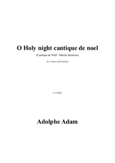 Instrumental version: Full score, parts (A Major) by Adolphe Adam