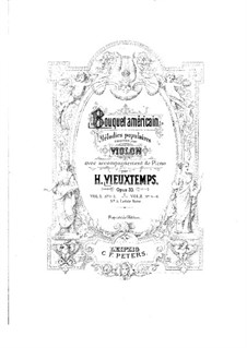 Bouquet Américain, Op.33: No.5 The Last Rose of Summer – Score by Henri Vieuxtemps