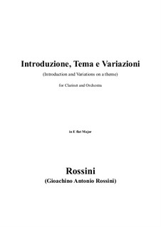 Introduction, Theme and Variation: Vollpartitur, Stimmen by Gioacchino Rossini