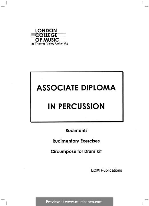 LCM Associate Diploma in Percussion (LCME): LCM Associate Diploma in Percussion (LCME) by Unknown (works before 1850)