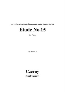25 Progressive Exercises for Small Hands, Op.748: Exercise No.15 by Carl Czerny