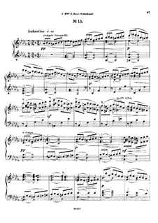 Fünfundzwanzig Präludien, Op.64: Präludium Nr.15 by César Cui