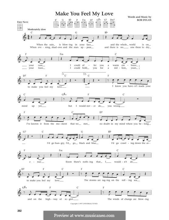Make You Feel My Love: Für Ukulele by Bob Dylan