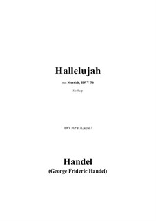 Nr.44 Halleluja: For harp by Georg Friedrich Händel