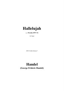Nr.44 Halleluja: Für Orgel by Georg Friedrich Händel