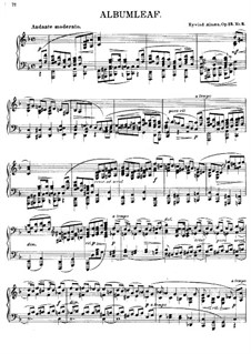 Albumblatt, Op.13 No.3: Für Klavier by Eyvind Alnæs