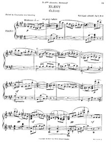 Vier Stücke, Op.7: Nr.3 Elegie by Nikolai Amani